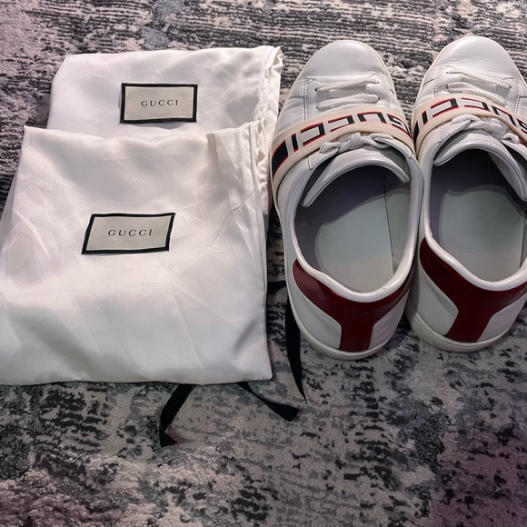 Gucci Ace sneaker with elastic Web in white - Picture 3 of 4